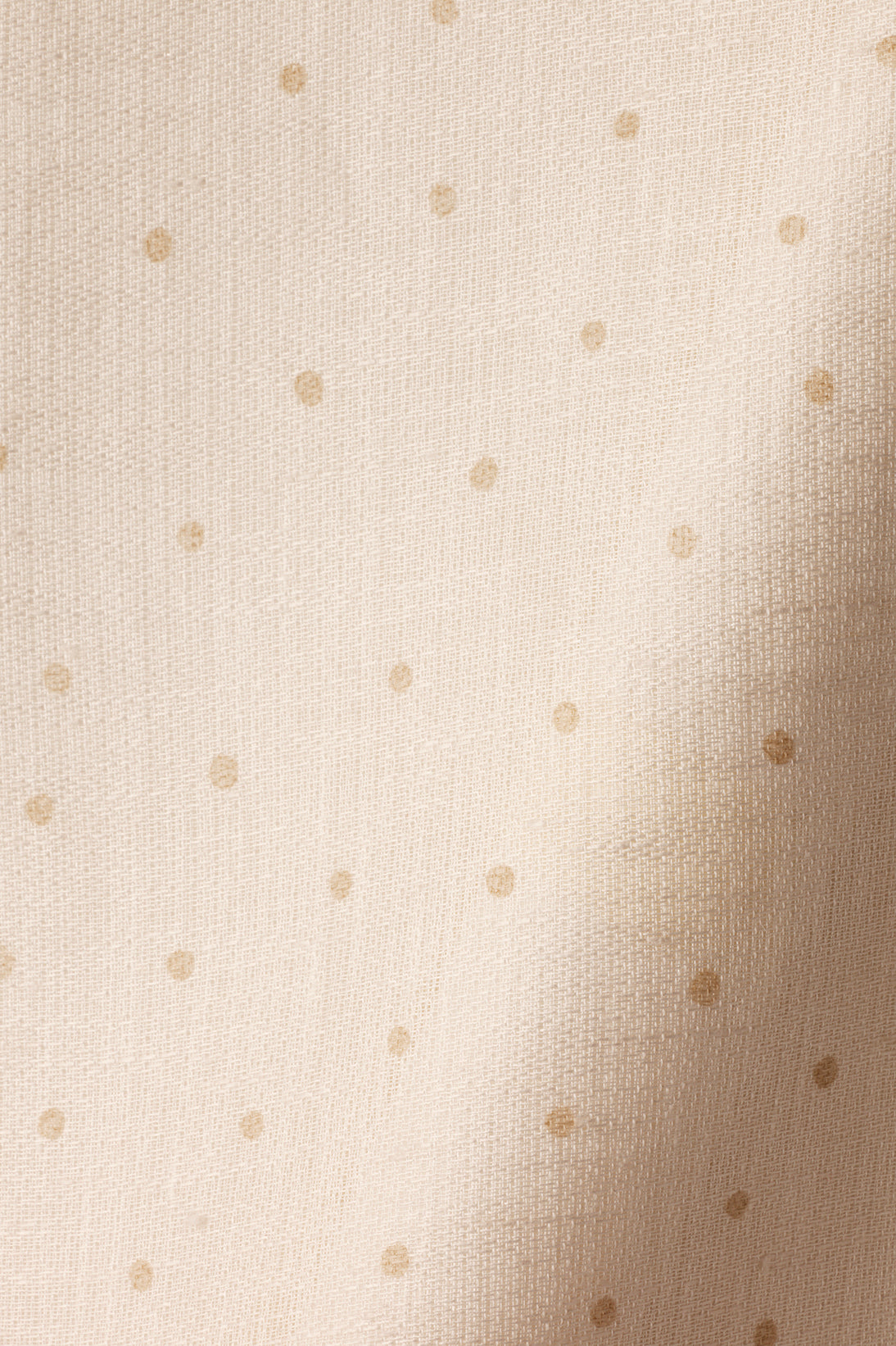 Sheer Linen in Biscuit Spot on Chalk