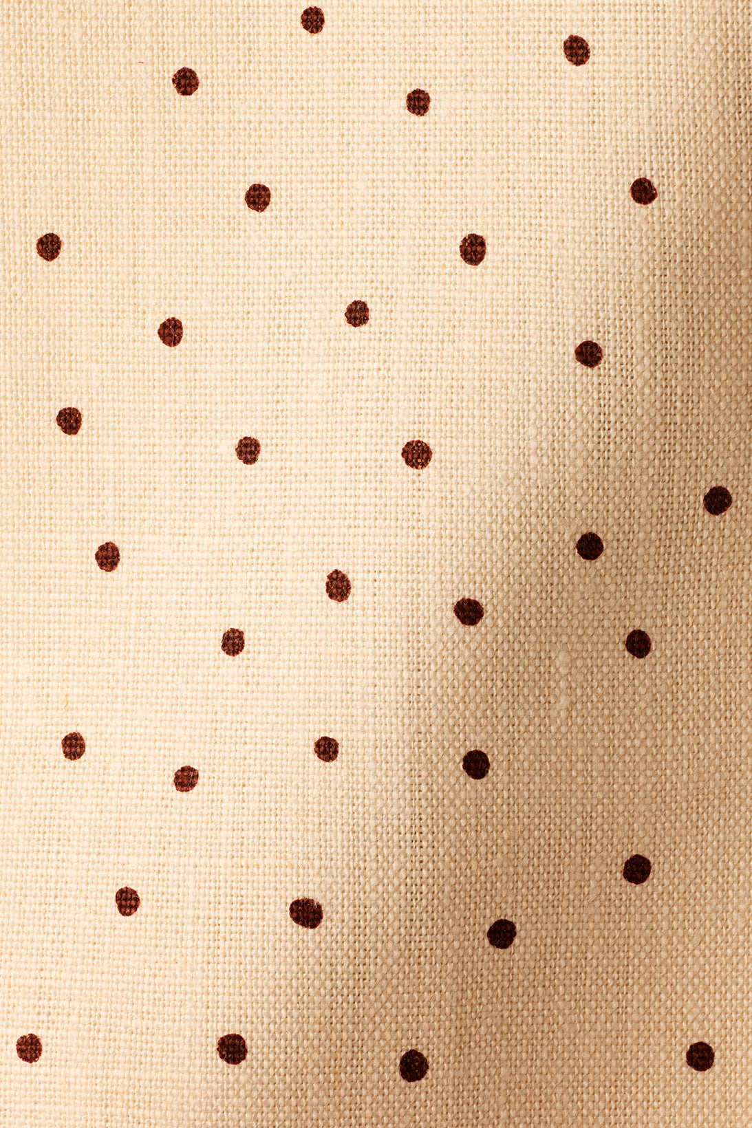 Mid Weight Linen in Burgundy Spot on Milk