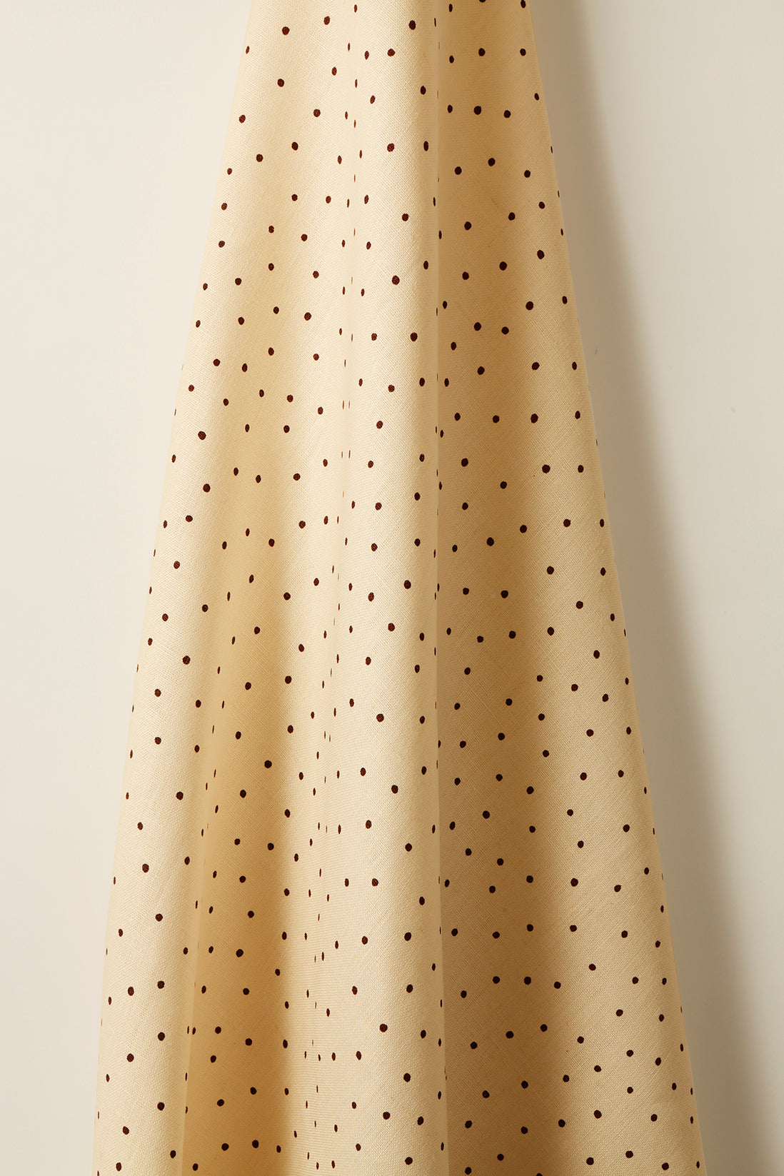 Mid Weight Linen in Burgundy Spot on Milk