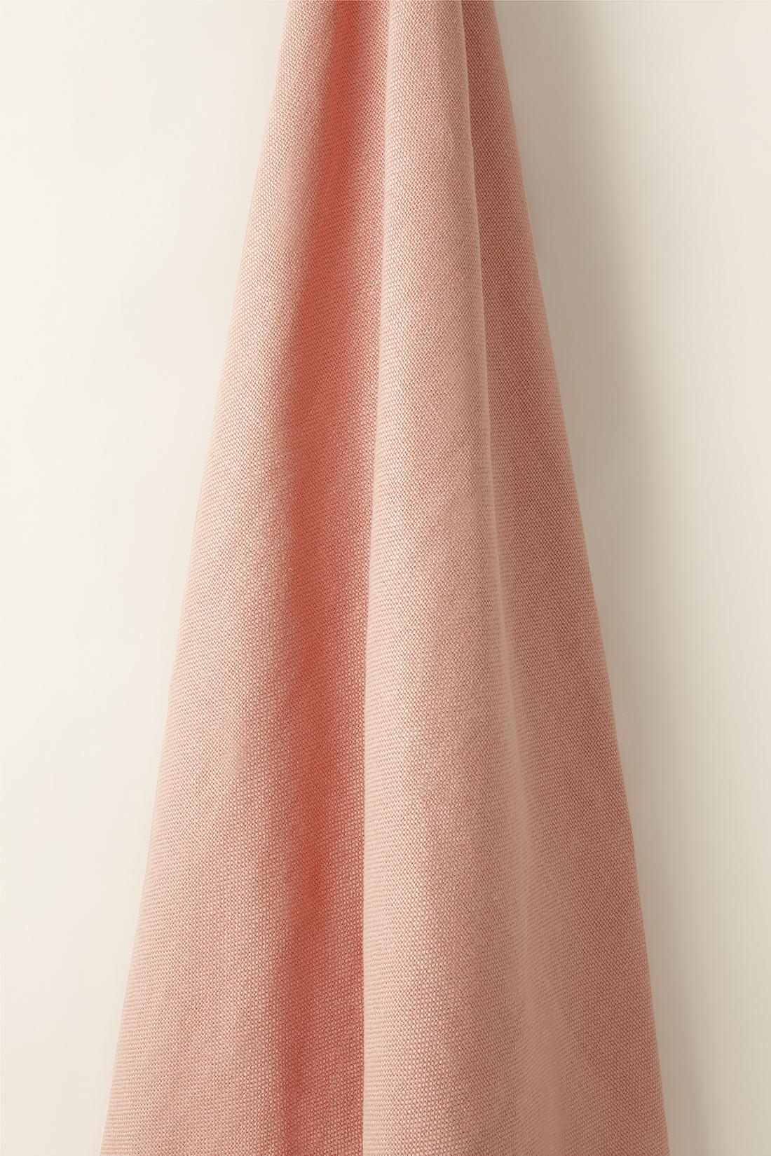 Heavy Weight Linen in Coral