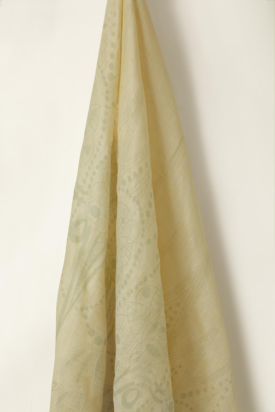 Sheer Linen in Forget-Me-Not Zelda on Honey