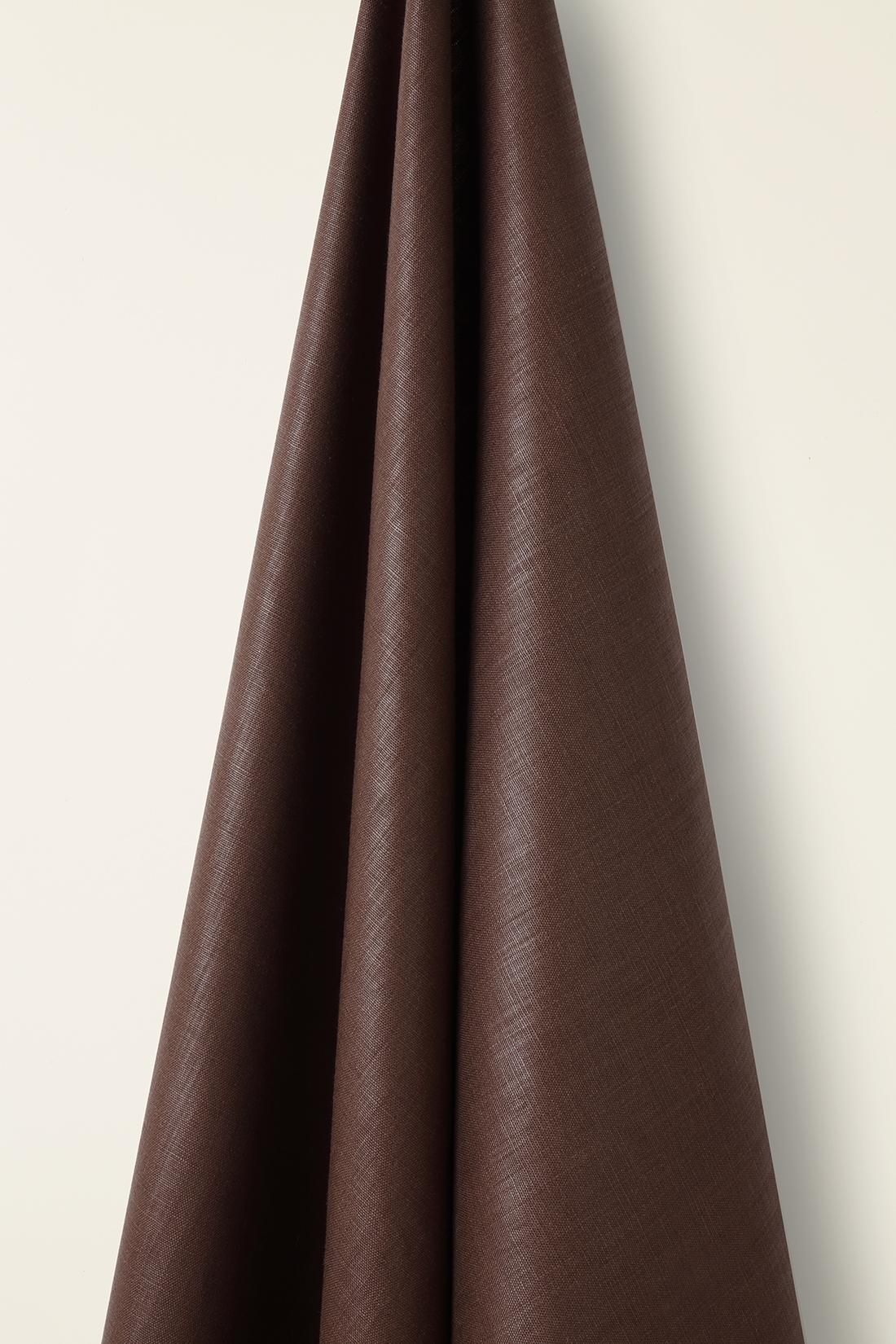 Light Weight Linen in Chocolate