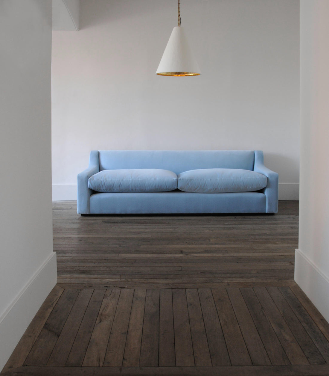 Heavy Weight Cotton Velvet in Sky