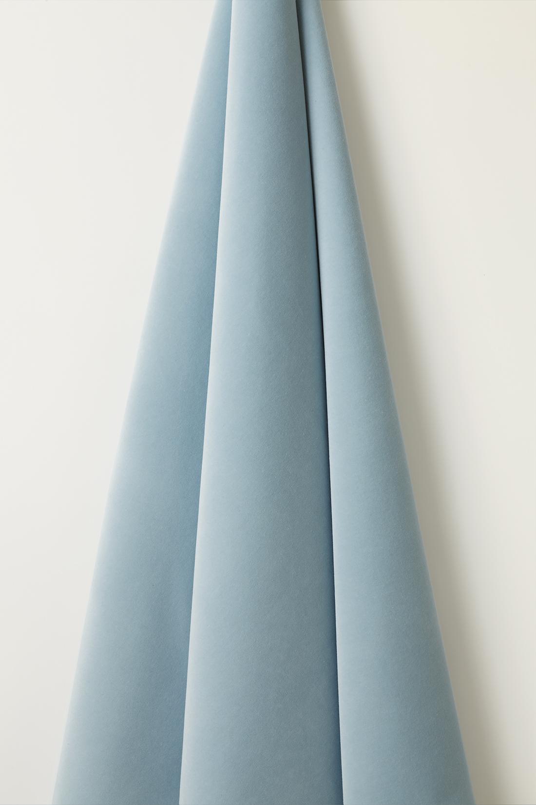 Heavy Weight Cotton Velvet in Sky