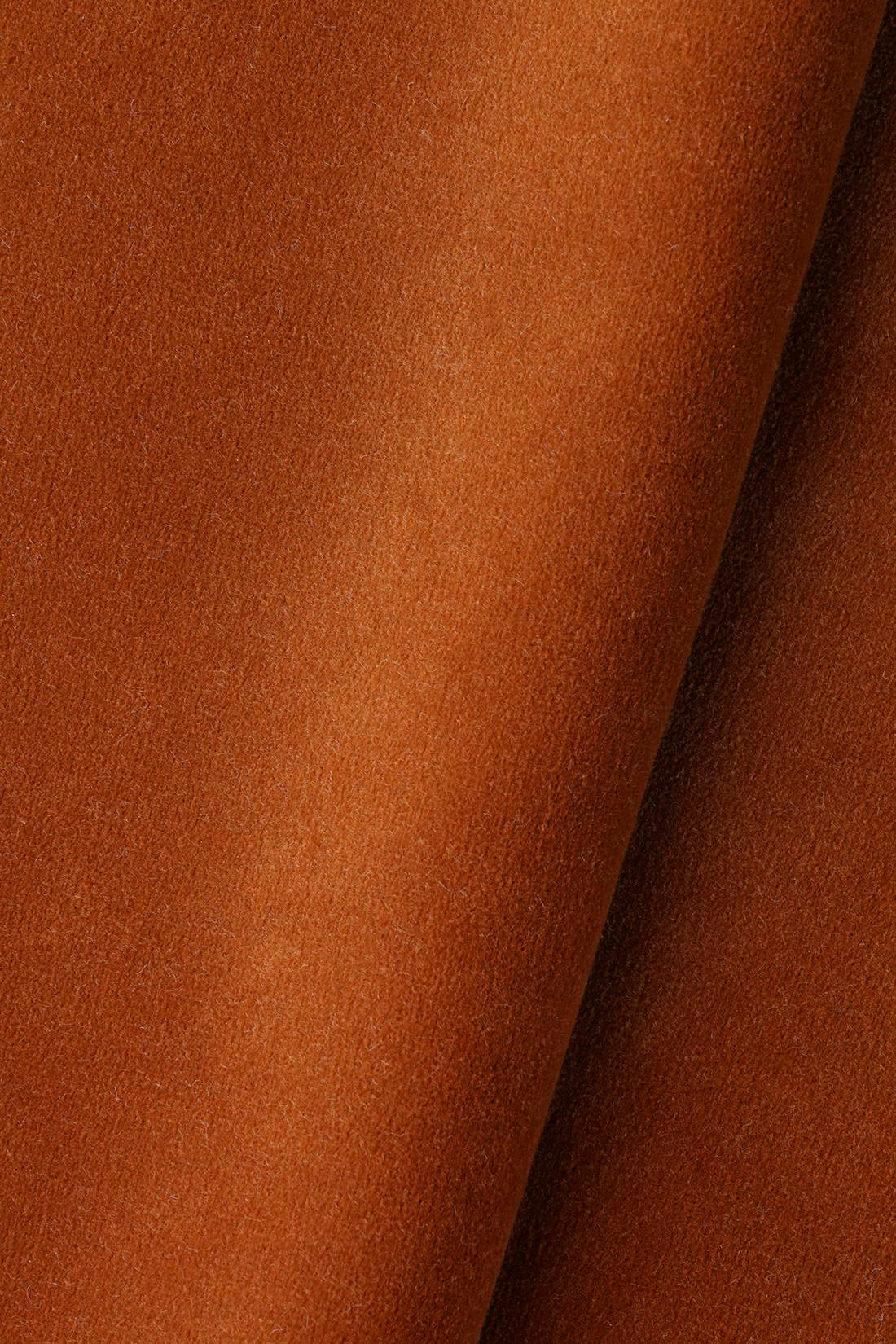 Heavy Weight Cotton Velvet in Burnt Sienna