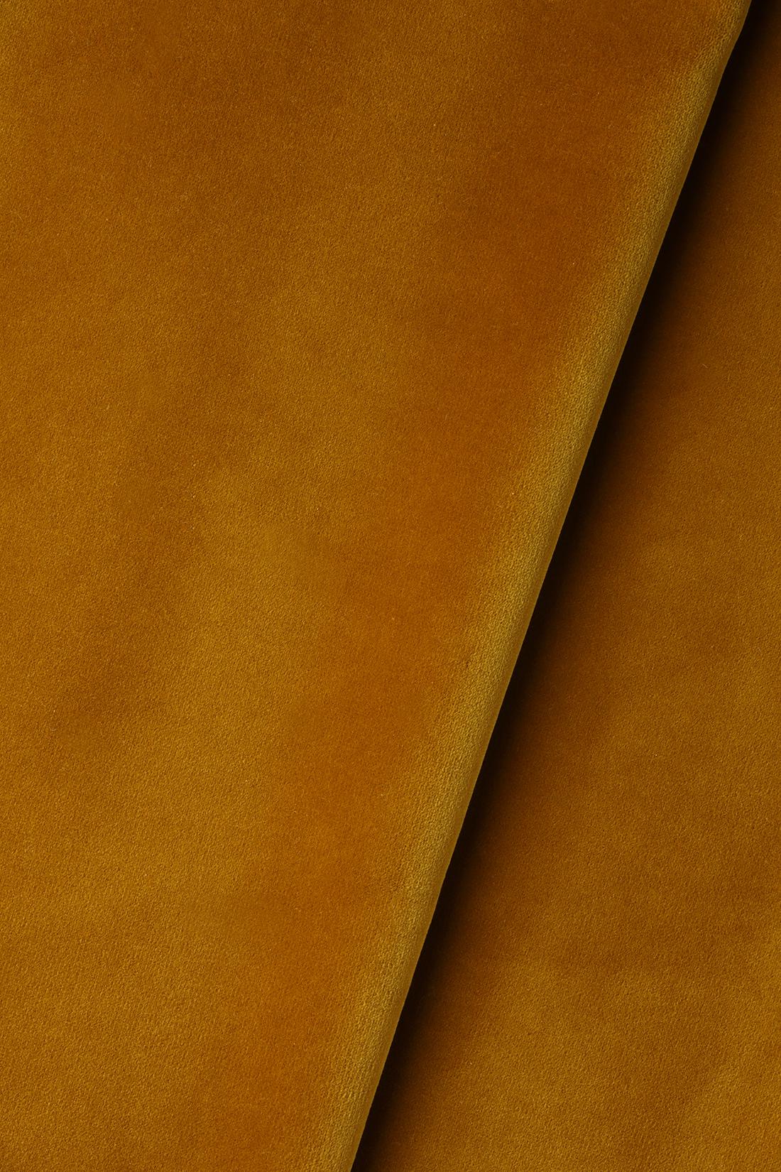 Heavy Weight Cotton Velvet in Golden Syrup