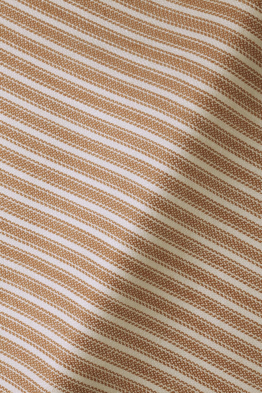 Heavy Weight Linen Ticking in Rum and Raisin
