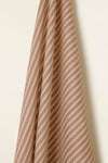 Heavy Weight Linen Ticking in Rum and Raisin
