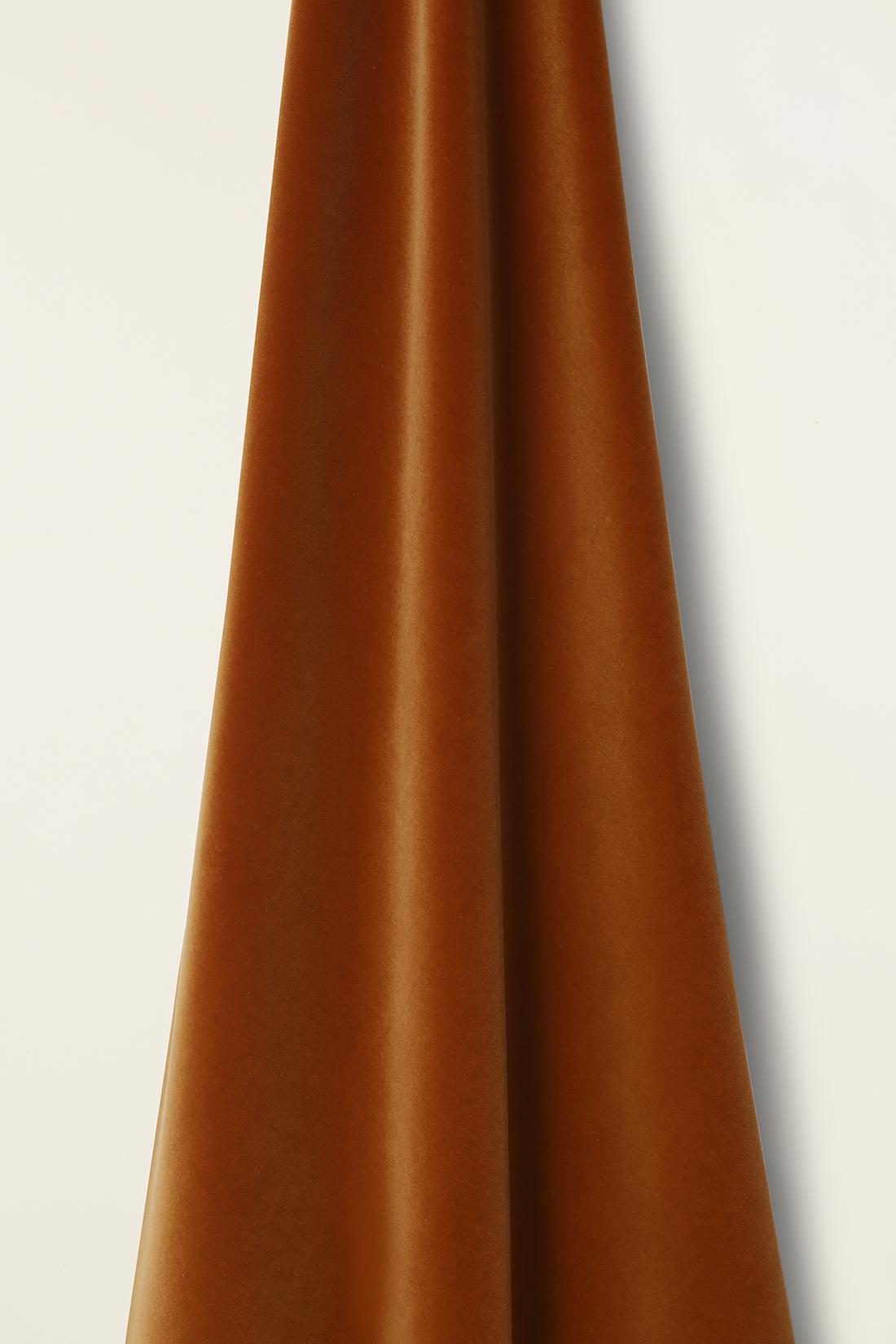 Cotton Velvet in Russet
