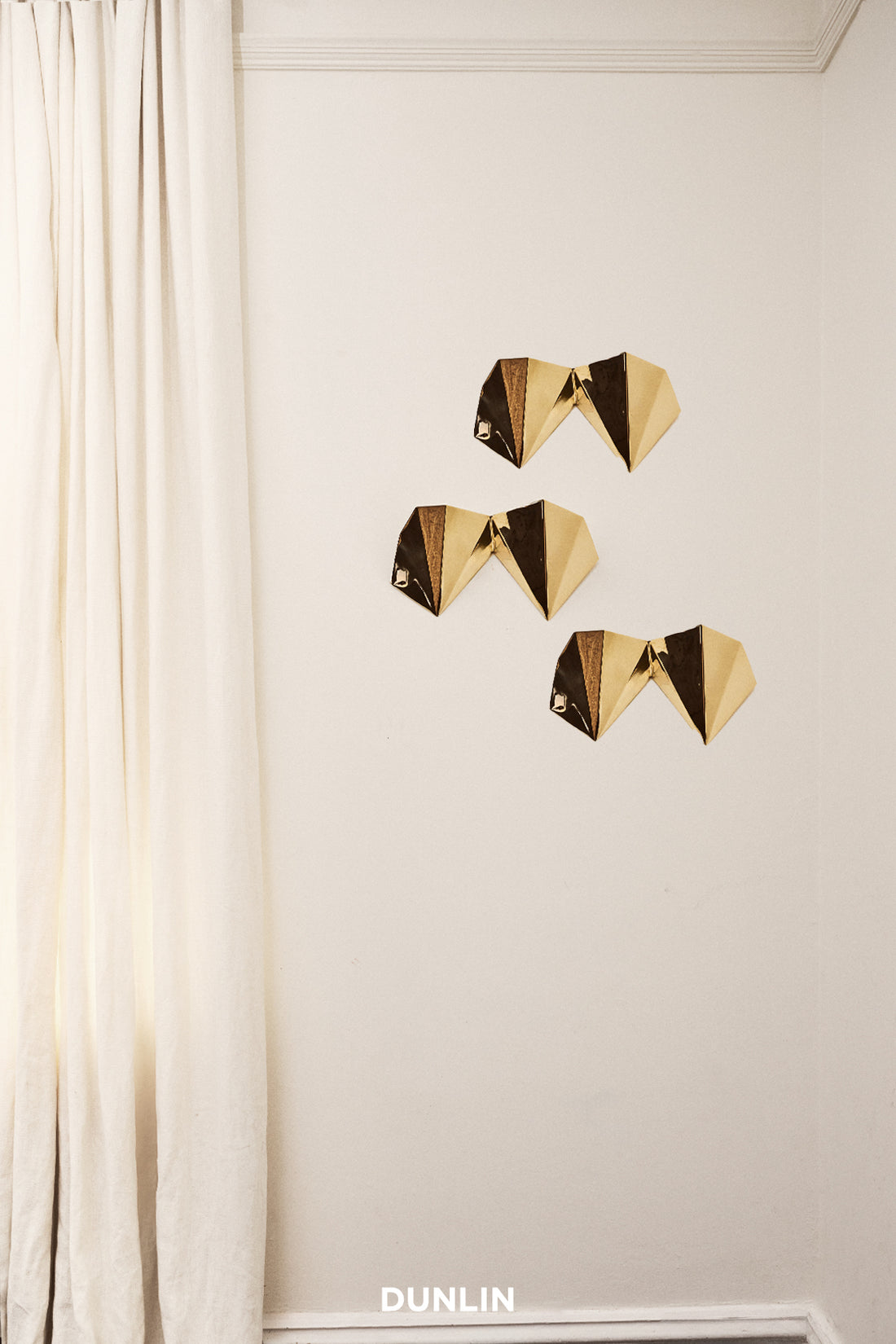 Bijou Wall Light, Polished Brass by DUNLIN