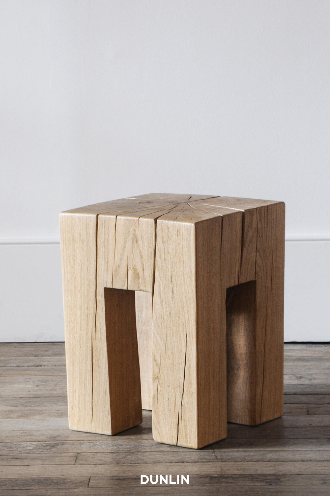Carved Oak Side Table by Rose Uniacke at Dunlin