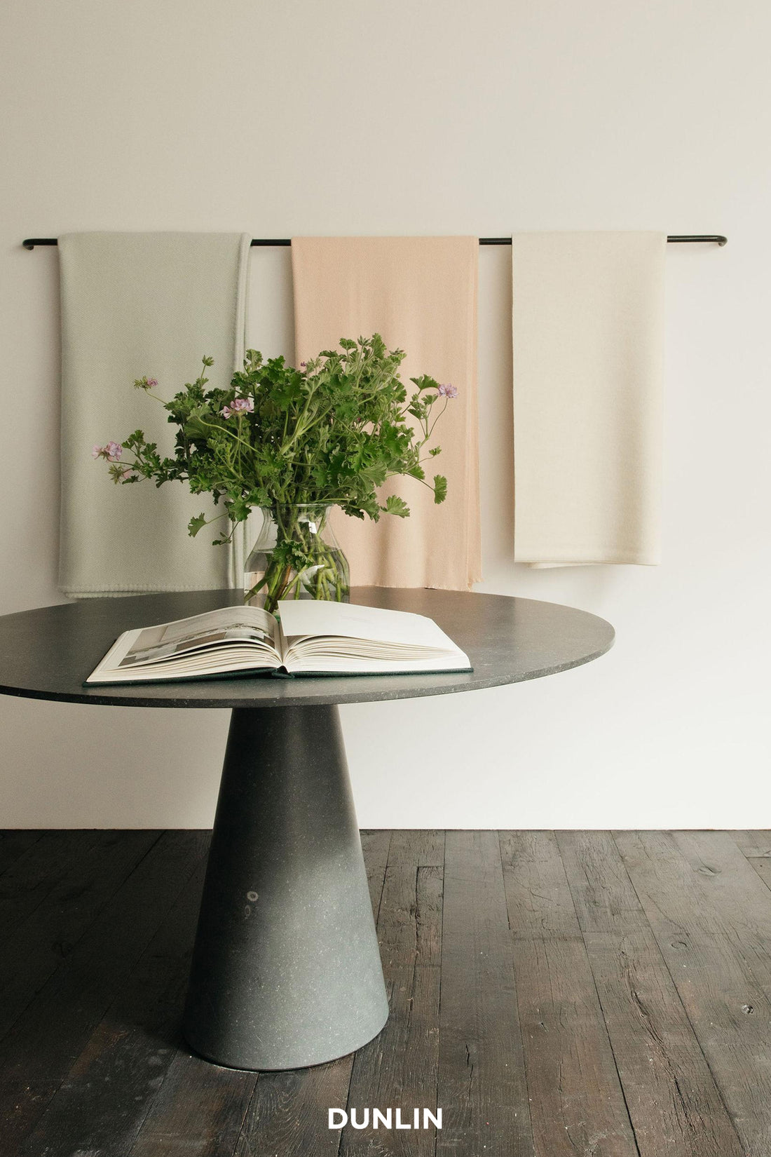 Center Table in Belgian Blue Marble by Rose Uniacke 