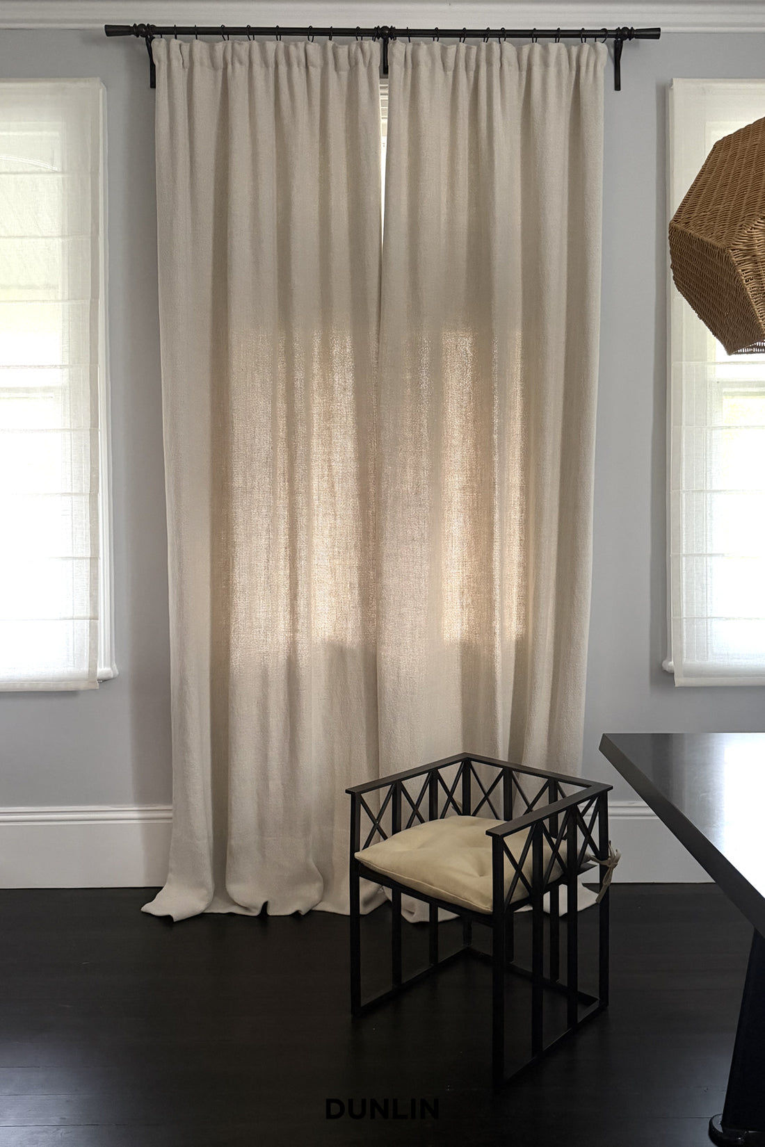 Curtain Hardware, Hammered Germaine by DUNLIN