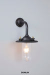 Chelsea Small Outdoor Wall Light, Weathered Brass