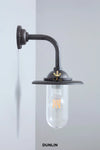 Chelsea Small Outdoor Wall Light, Weathered Brass