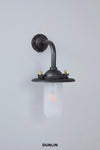 Chelsea Small Outdoor Wall Light, Weathered Brass