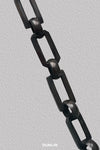 DUNLIN Rectangular Chain, Polished Brass