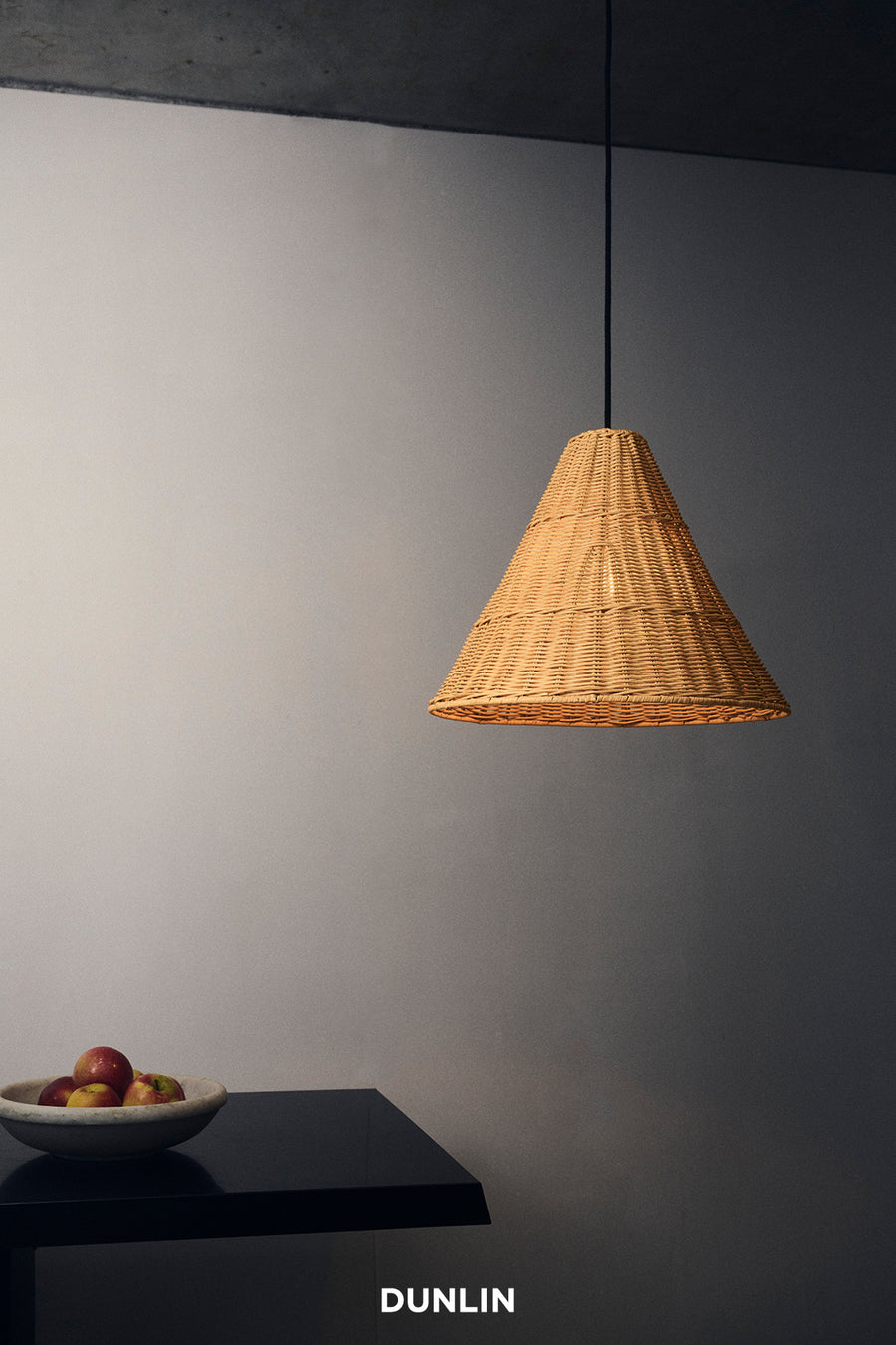 DUNLIN Dante Rattan Pendant Light, Large