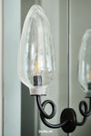Loop Light Clear Almond Bubble Glass Large by Dunlin side
