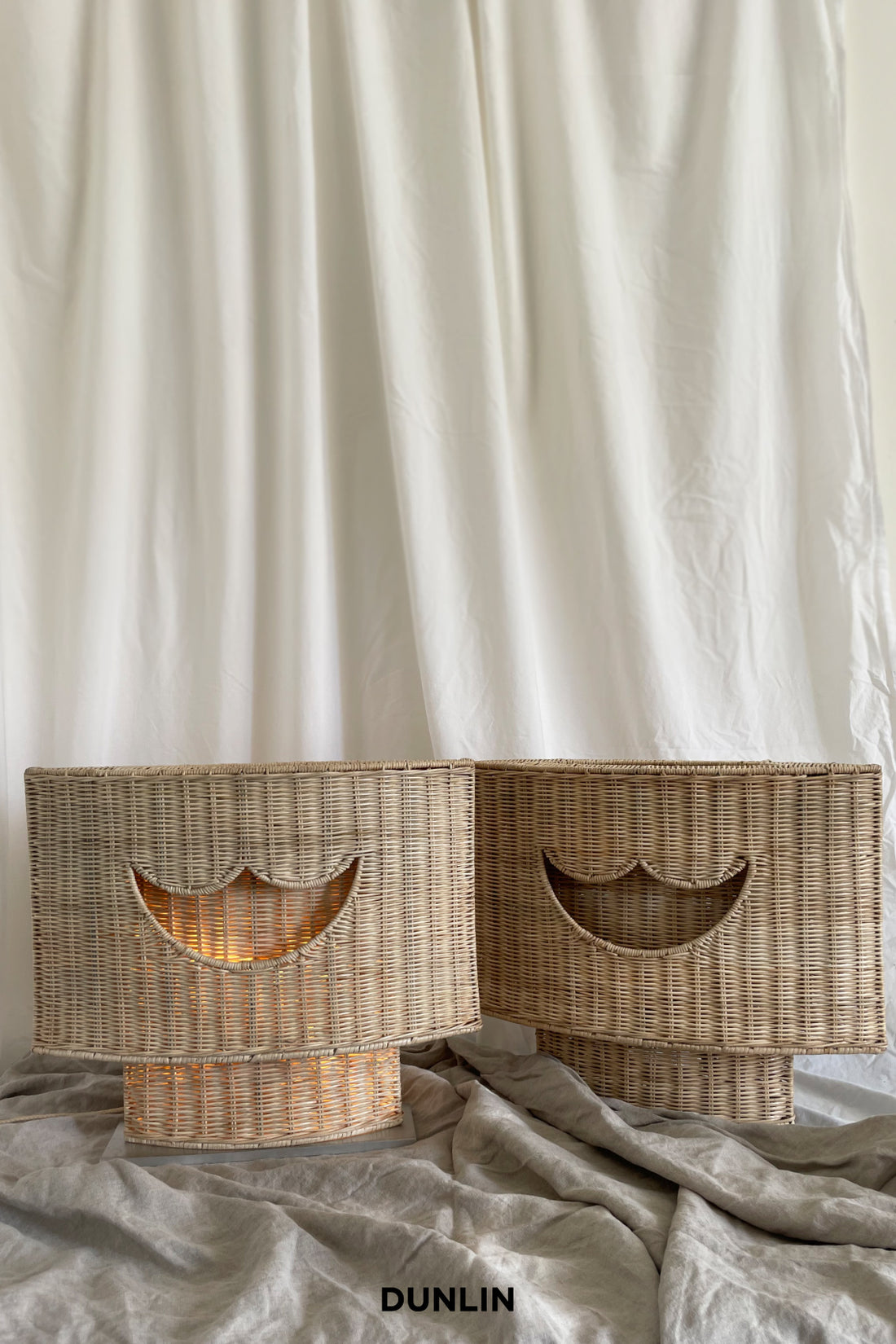 Dunlin Rattan Luna Table Lights