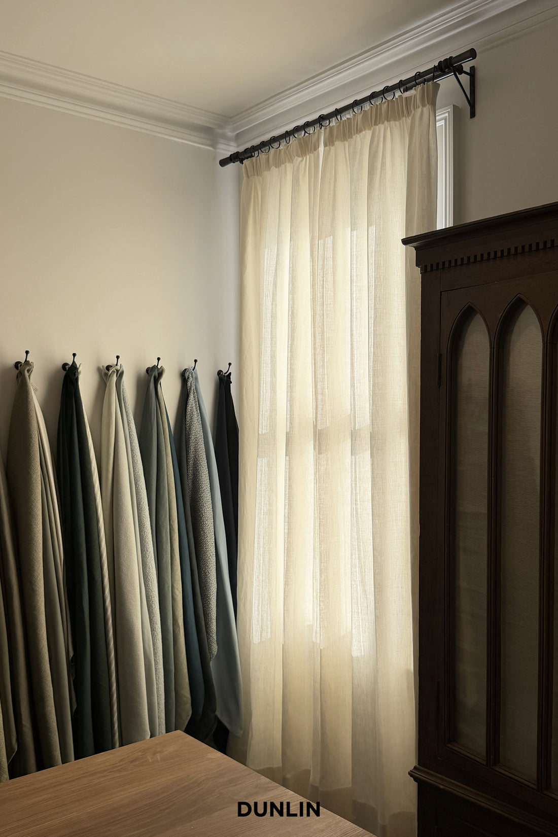Curtain Hardware, Hammered Germaine by DUNLIN