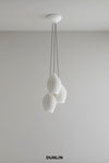 Fin Pendant Grouping of 3, Bone China