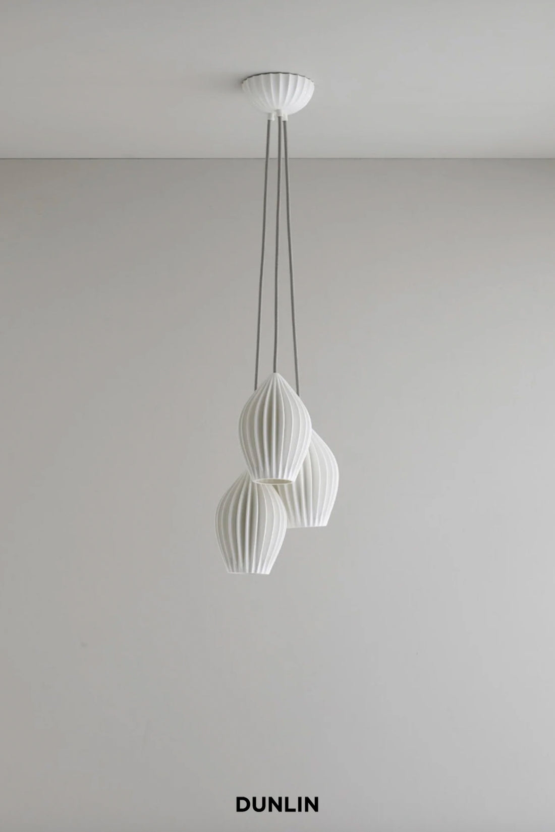 Fin Pendant Grouping of 3, Bone China