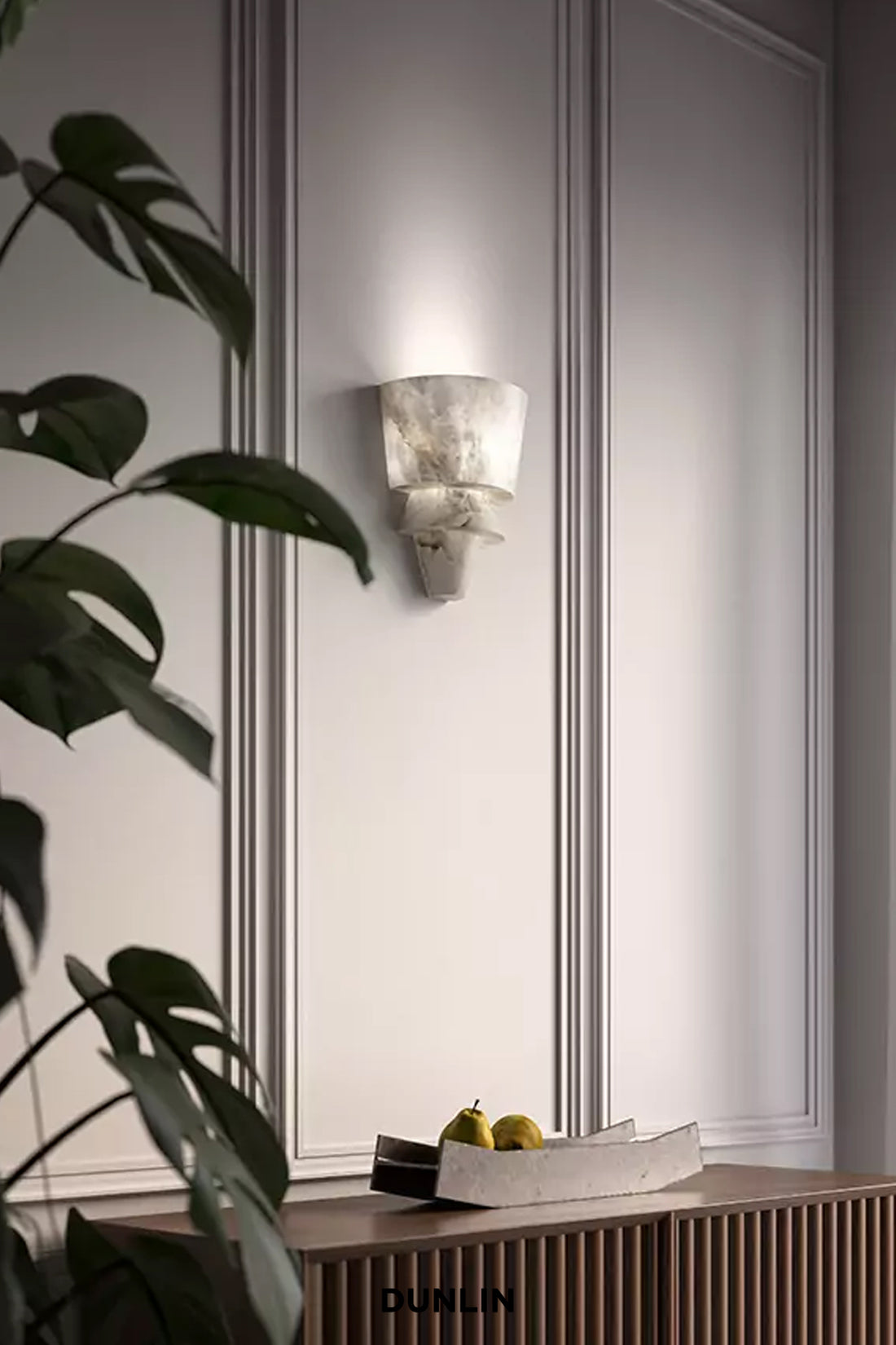 Flo A Alabaster Wall Light by Atelier Alain Ellouz
