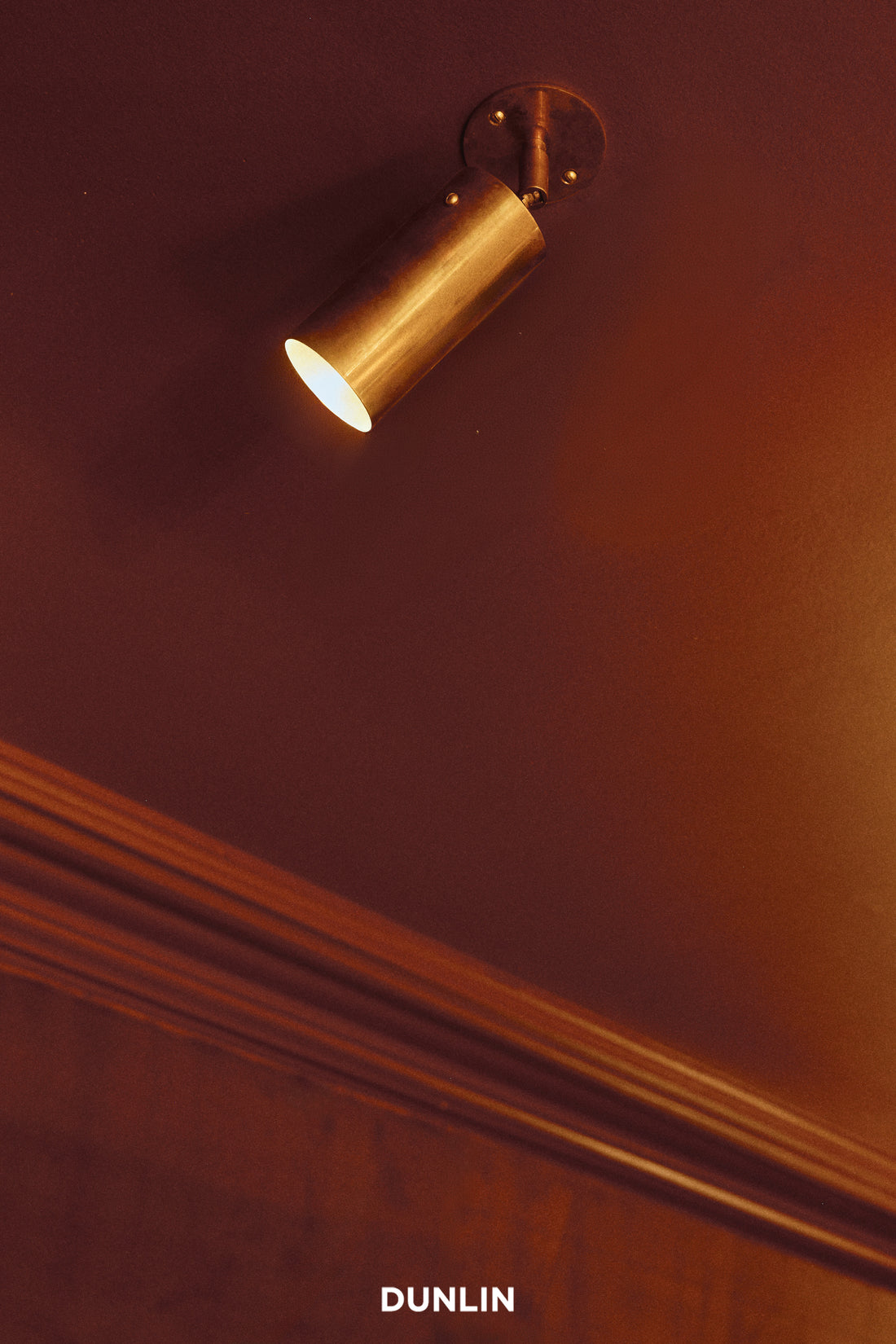 Greenwich St Spot Light, Raw Tarnished Brass, by DUNLIN