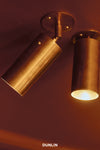 Greenwich St Spot Light, Raw Tarnished Brass, by DUNLIN