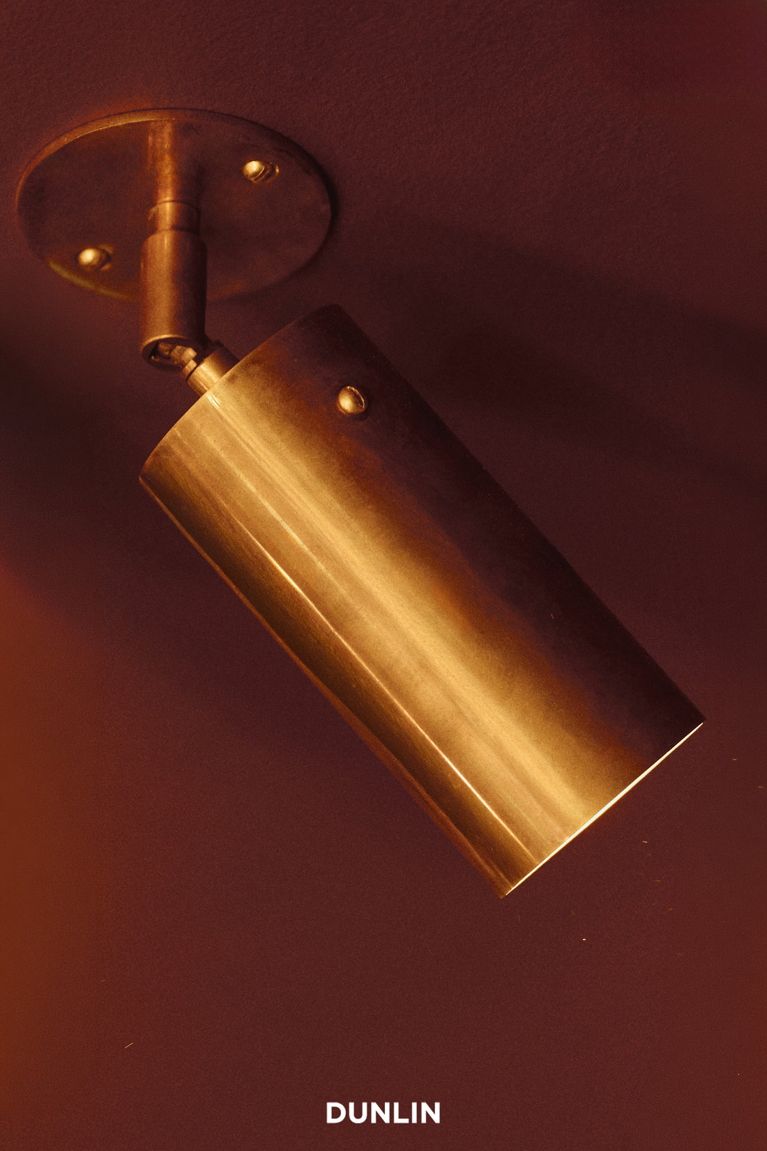 Greenwich St Spot Light, Raw Tarnished Brass, by DUNLIN