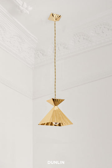 HK14 Pendant Light, Polished Brass