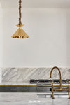 HK14 Pendant Light, Polished Brass with Velvet