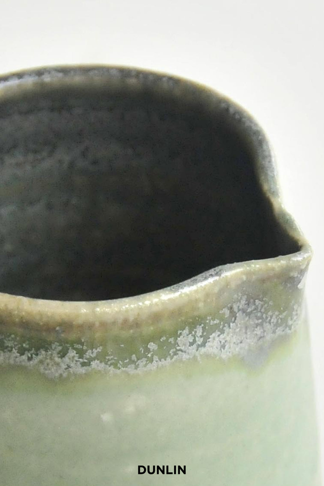 Milk Jug in Moss Green by Rose Uniacke at Dunlin detail