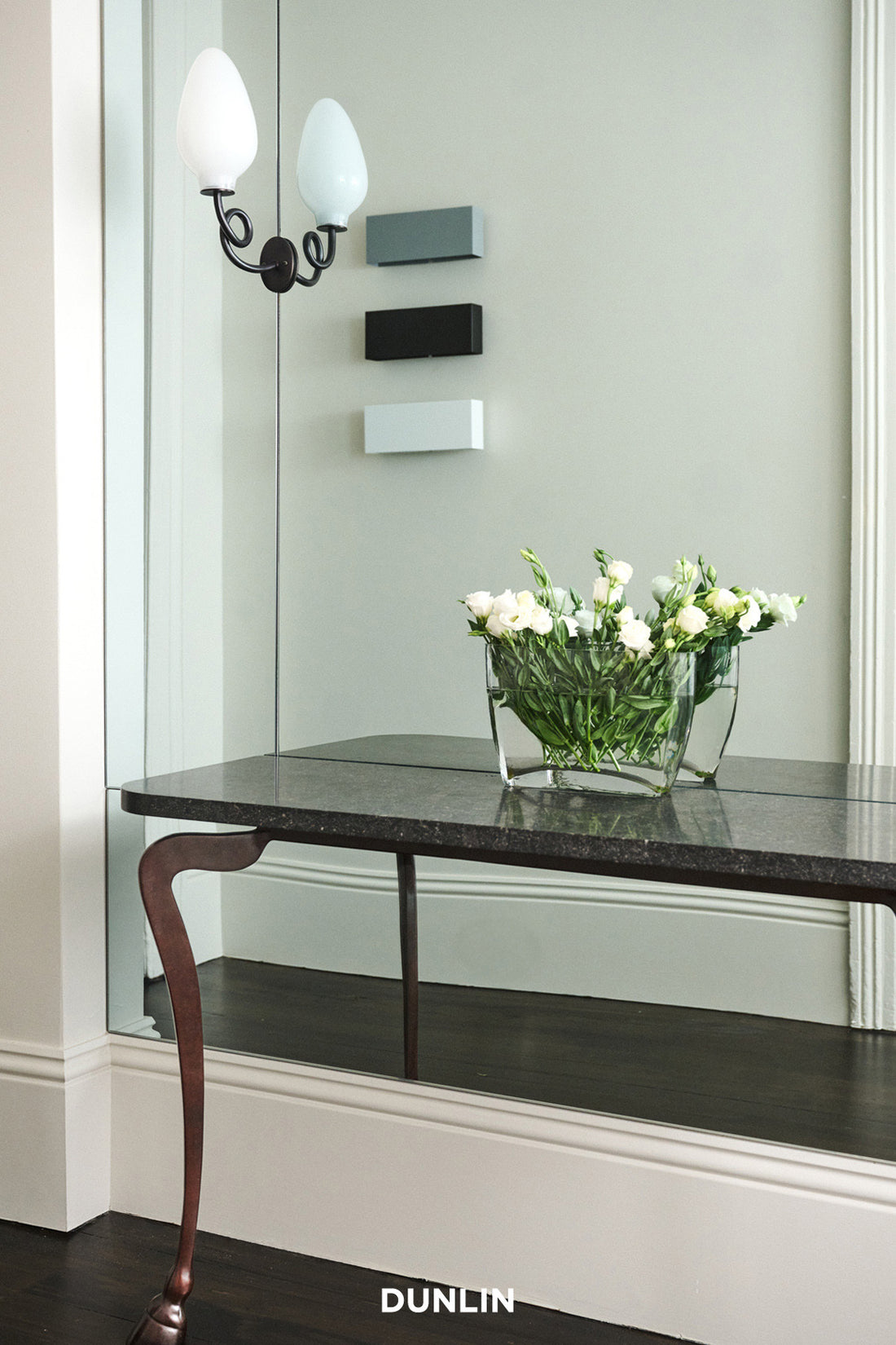 Loop Light opal Almond Glass Small Side by Dunlin wide