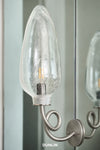 Loop Wall Light with Hand-Blown Almond Glass, by DUNLIN