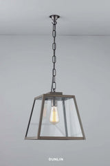 Mercer St. Medium, Triangular Pendant, Outdoor