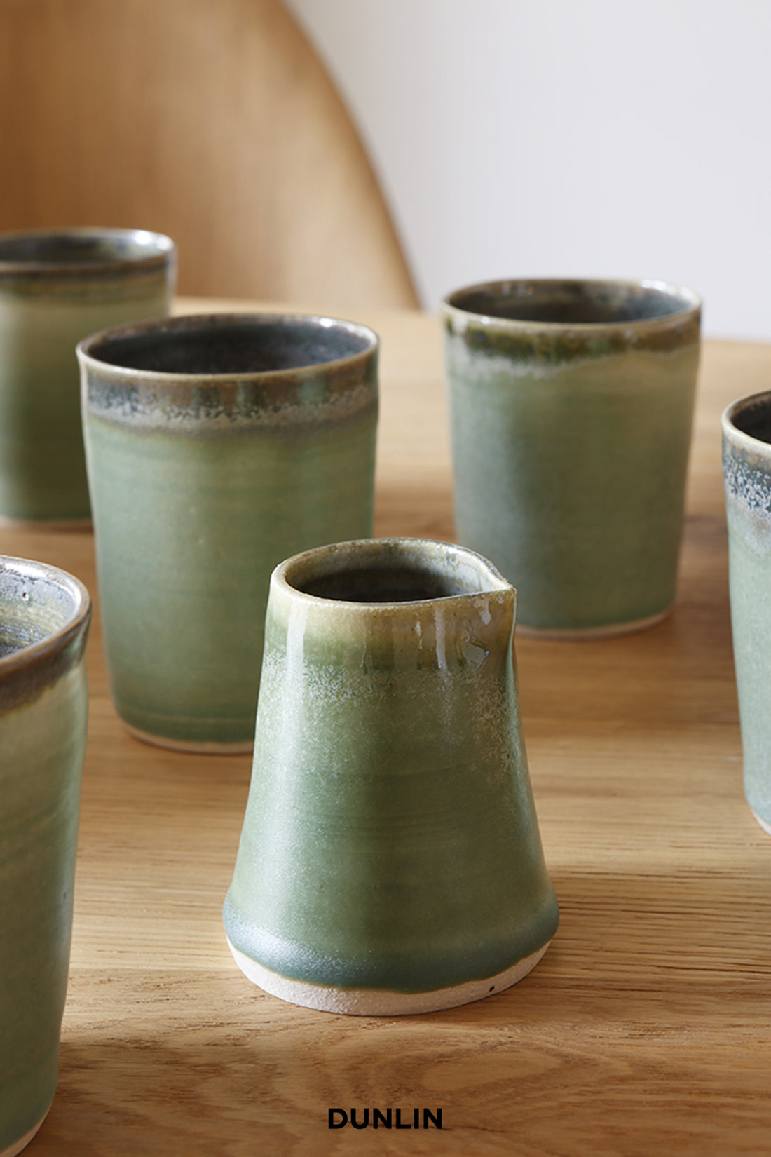 Milk Jug in Moss Green by Rose Uniacke at Dunlin