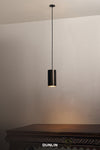 DUNLIN Mott St Pendant Light, Blackened Brass