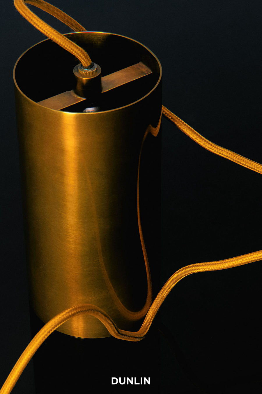 DUNLIN Mott St Pendant Light, Blackened Brass