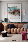 My 65 Wall Light by Atelier Alain Ellouz around artwork