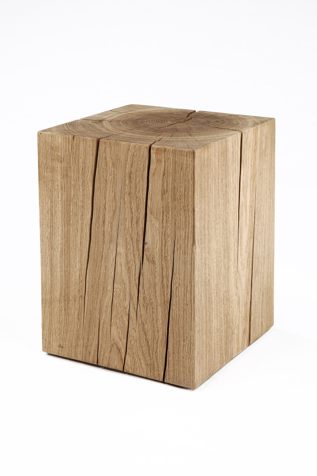 Natural Solid Oak Cube by Rose Uniacke
