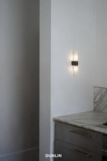 DUNLIN Palais Up-Down Wall Light, Weathered Brass