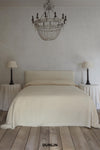 Rose Uniacke Bedspread in Pearl Barley at Dunlin