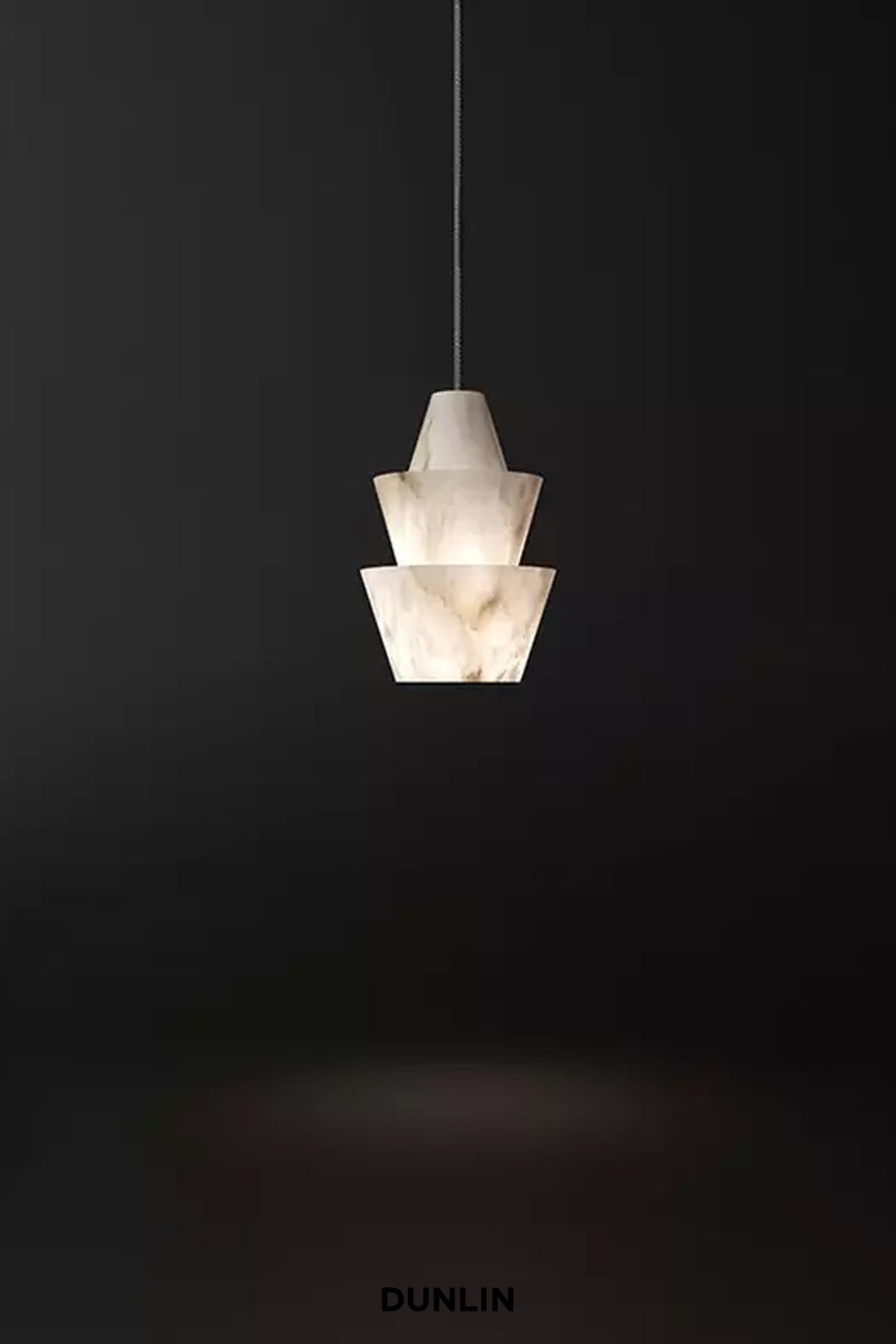 Pli S Alabaster Pendant Light by Atelier Alain Ellouz