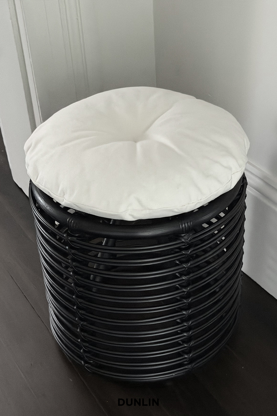 Spun Rattan Stool, by DUNLIN – Dunlin Home