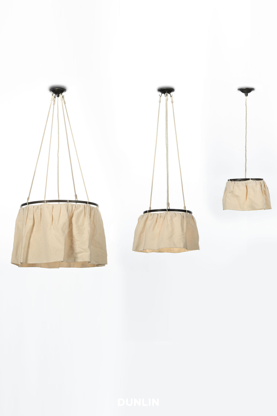Skirt Pendant Light, Small medium and large by Rose Uniacke