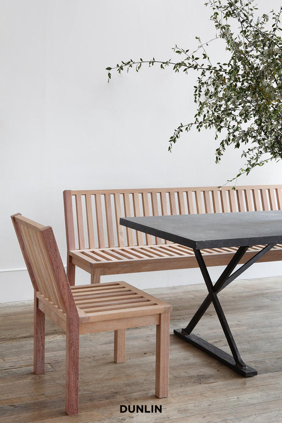 Slatted Indoor/ Outdoor Chair by Rose Uniacke