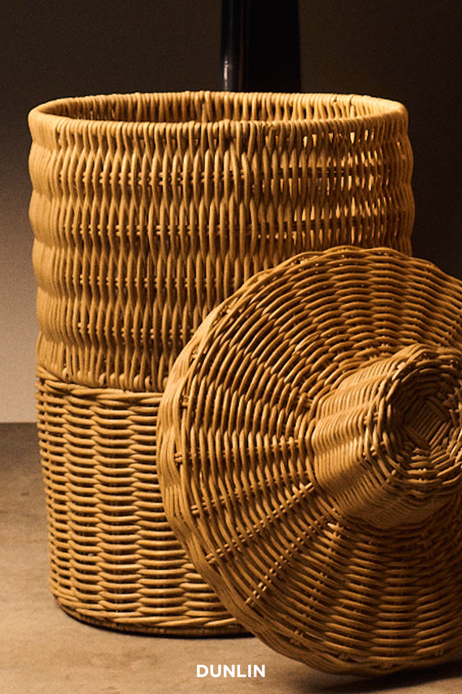 Cowboy Basket with Lid, Small by J'Jute