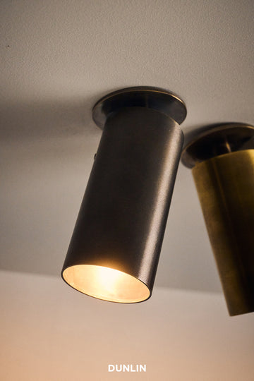 DUNLIN Spruce St Spot Light Blackened Brass